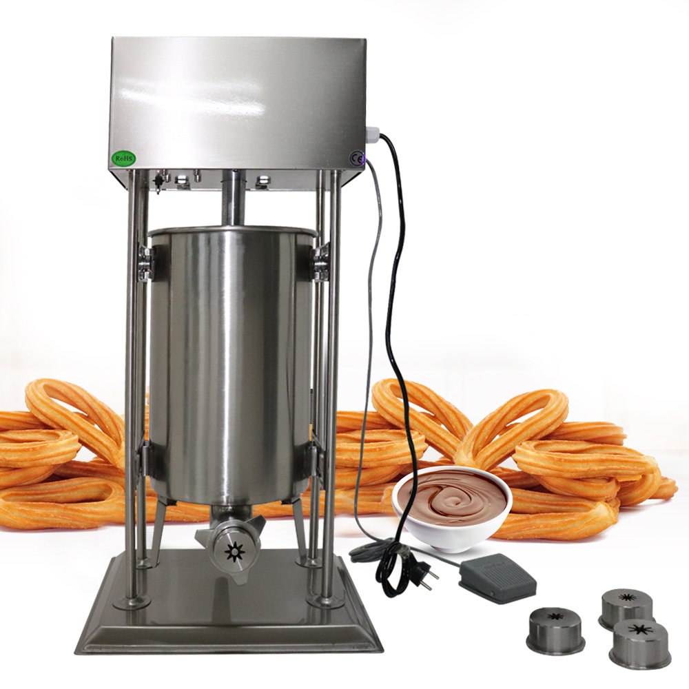 15L Electric Stainless Steel Spanish Donut Churros Maker Machine DALELEE