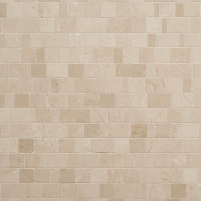 Orné 12 po X 12 po Carreau de mosaïque de marbre jointé à la main pour plancher et mur (5 pieds carrés / feuille)