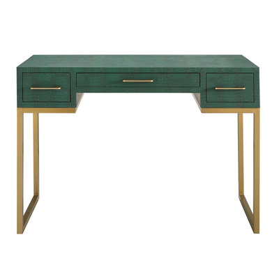 Cavazos Leather Iron Writing Desk
