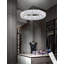 Birender Dimmable LED Crystal Ring Chandelier 15.7In Ring Pendant Light Kitchen Island