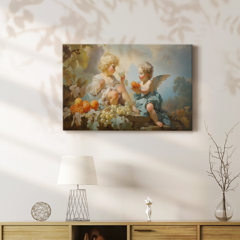 Angel II - Toile tendue avec châssis Premium - Prêt à accrocher, H 12 po x l 18 po
