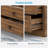 Rustic Wood Coffee Table With Drawers-1044909215