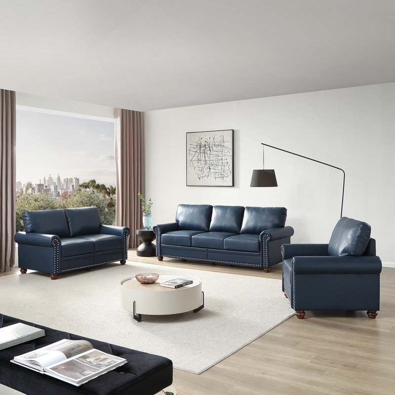 Ensemble de canapé de salon confortable avec fonction de rangement, conception modulaire 1 + 2 + 3 pour une assise et une fonctionnalité améliorées