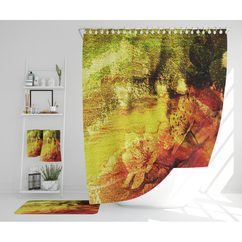 Neta Polyester Shower Curtain Set