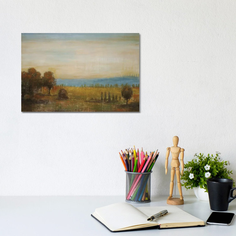 Golden Meadow by Liz Jardine - Wrapped Canvas Painting, 20.32 cm H x 30.48 cm W