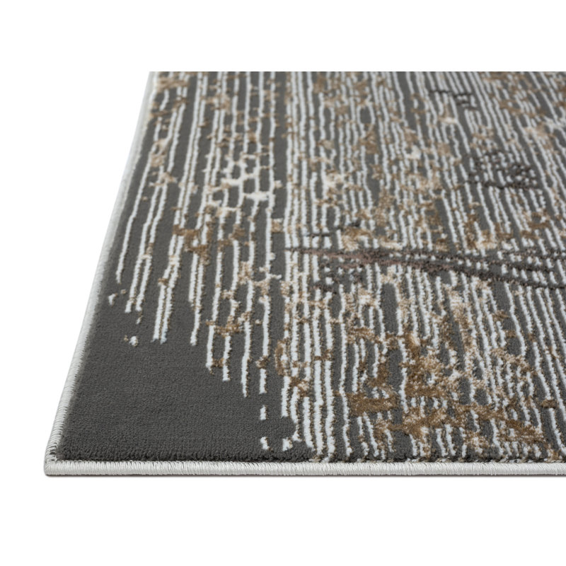 Aelish Abstract Indoor Rug, Runner 2'4" x 10'10"