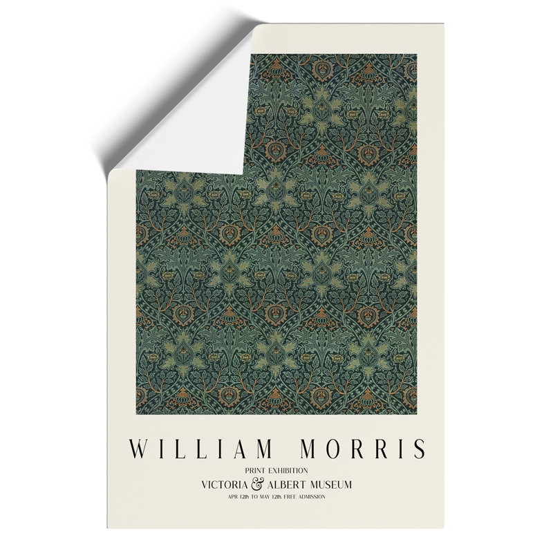 Ispahan by William Morris - No Frame Painting, 59cm H x 42cm W x 0.1cm D