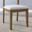Chaises d'appoint en chêne avec tissu