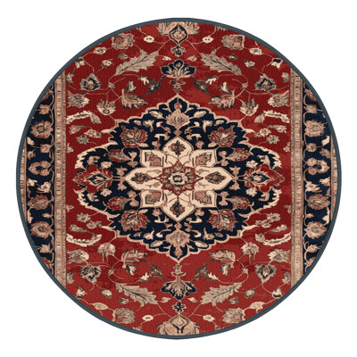 Machine Washable Persian Black Area Rug