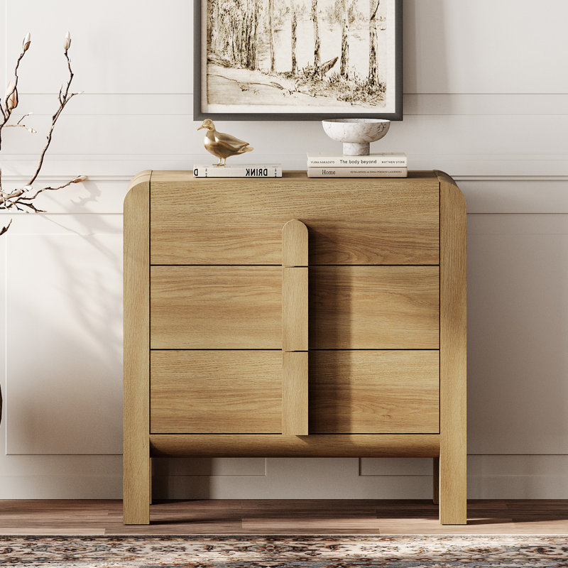 Armoire d'appoint en bois avec tiroirs 31,5 po Adora, Noyer