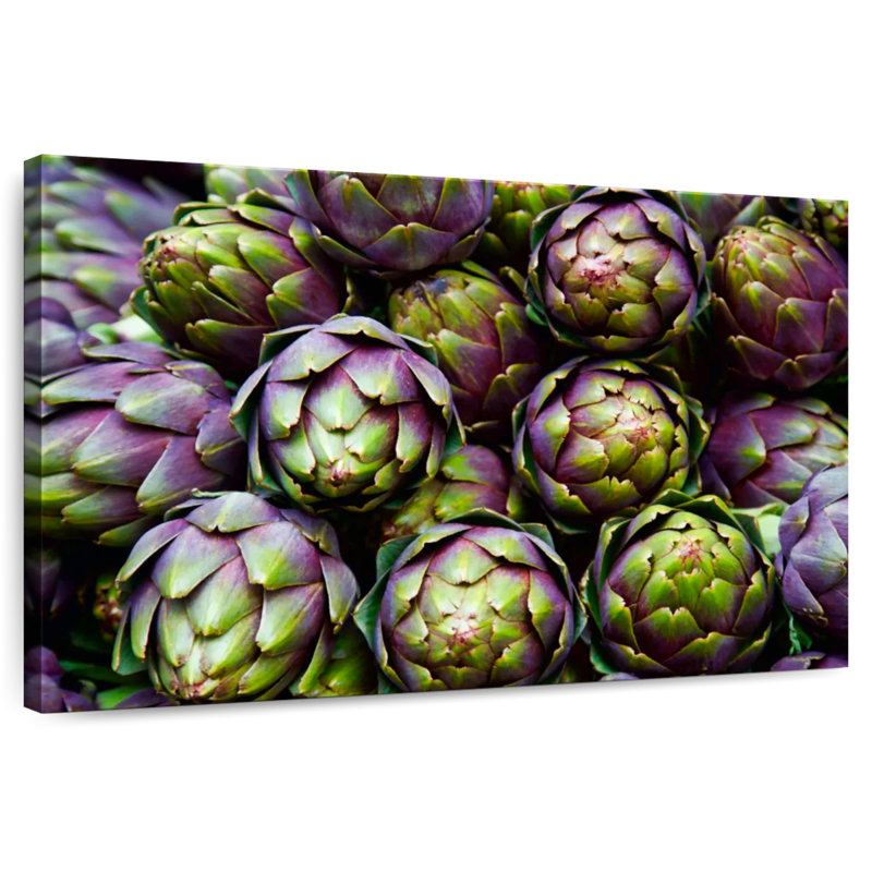 Yarlin Purple Artichokes, 26" H x 39" W