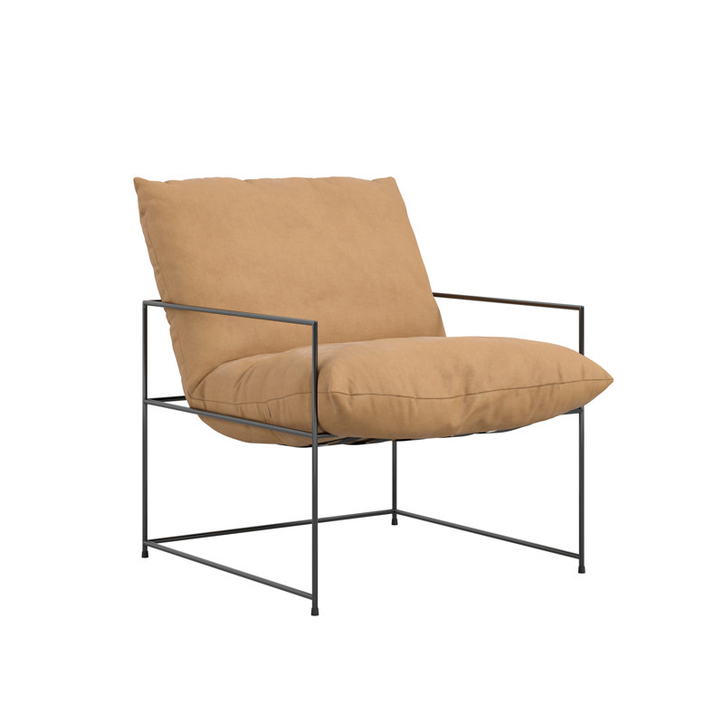 BROOK ACCENT CHAIR, Tobacco, Plain Weave