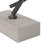 Sikes Metal Abstract Decorative Gray Sculpture with Marble Base