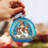 4'' Glass Hanging Figurine Ornament