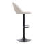 Nesly Swivel Upholstered Adjustable Height Counter Stool with Metal Frame-238816583
