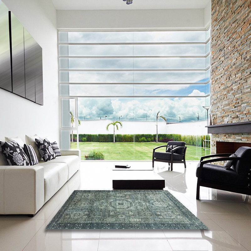 Abstract Indoor Rug, Square 3'