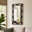 Miroir mural décoratif décoratif avec cadre à maillons en chaîne
