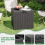 Boîte de rangement verrouillable 35 gallons - Rangement extérieur en résine résistant aux intempéries avec siège-130836026