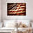 Textured American Flag Canvas Print-377303620
