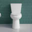 Toilette haute deux pièces compacte 19 po ADA Comfort Hauteur pour personnes âgées, Tornado double chasse 1,0 / 1,28 GPF, CARTE 1000 g