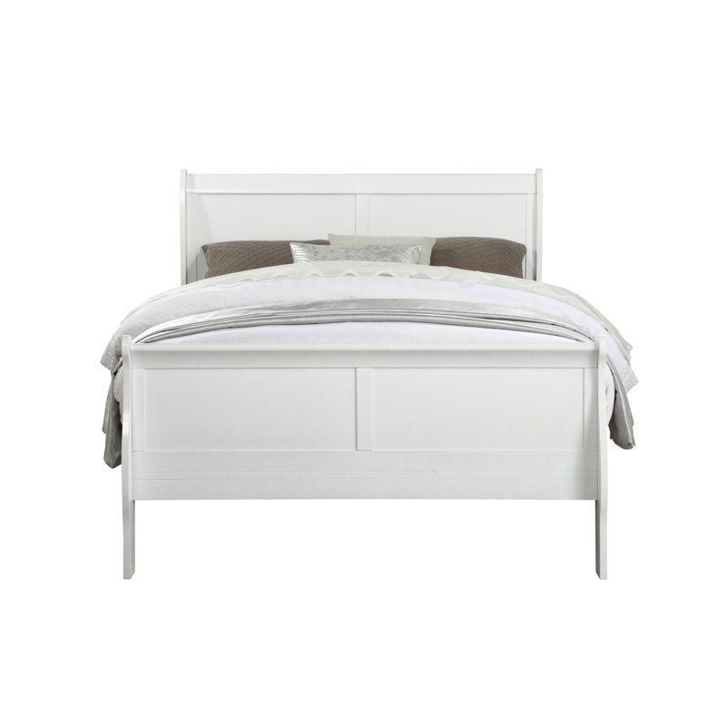 Louis Philippe White Finish Twin Bed