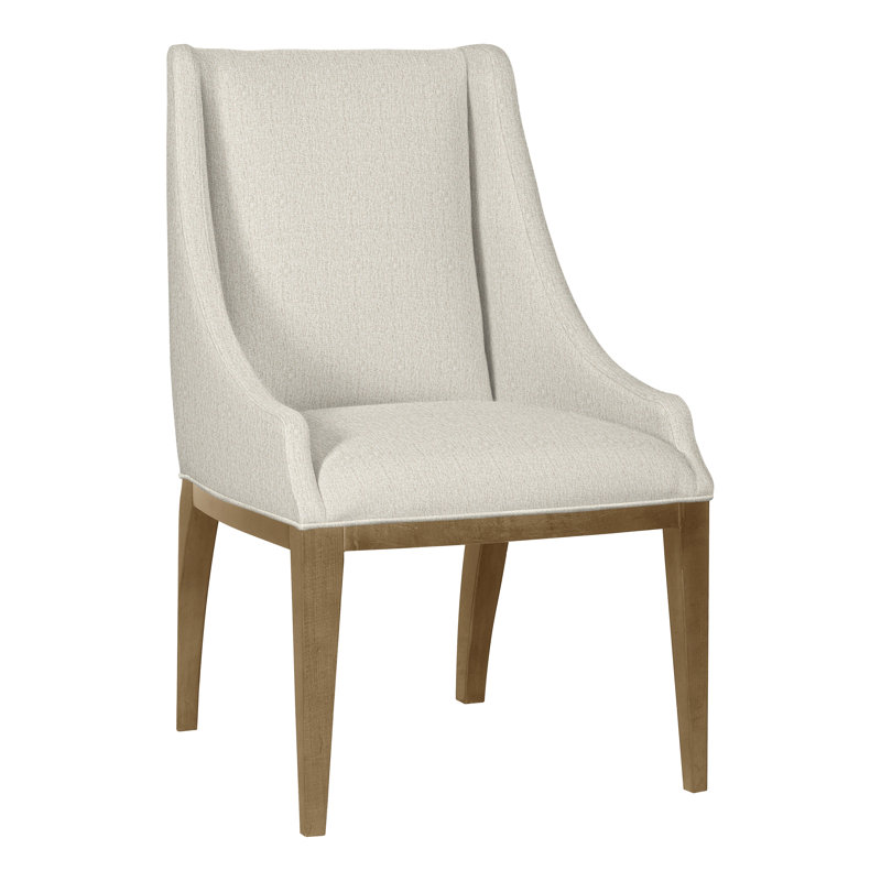 Thom Filicia Home 38" Wing Back Arm Chair, Nomad Snow Crypton® Chenille, Hampton