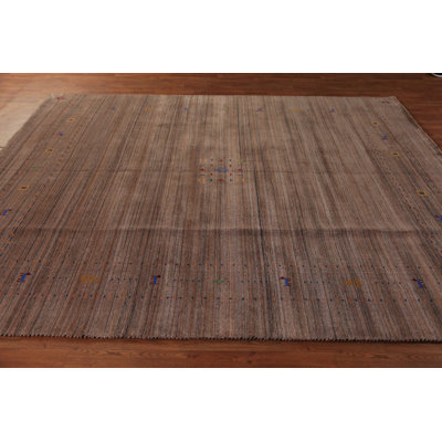 Striped Gabbeh Oriental Area Rug 8