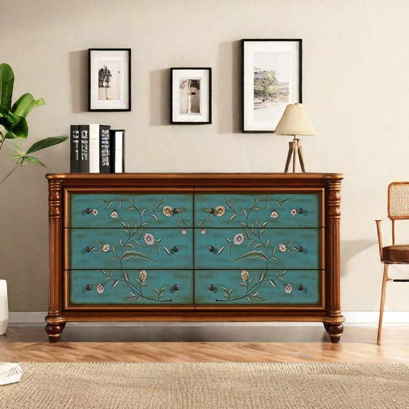 Armoire de rangement élégante de style rétro