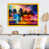 Impression dorée sur toile encadrée