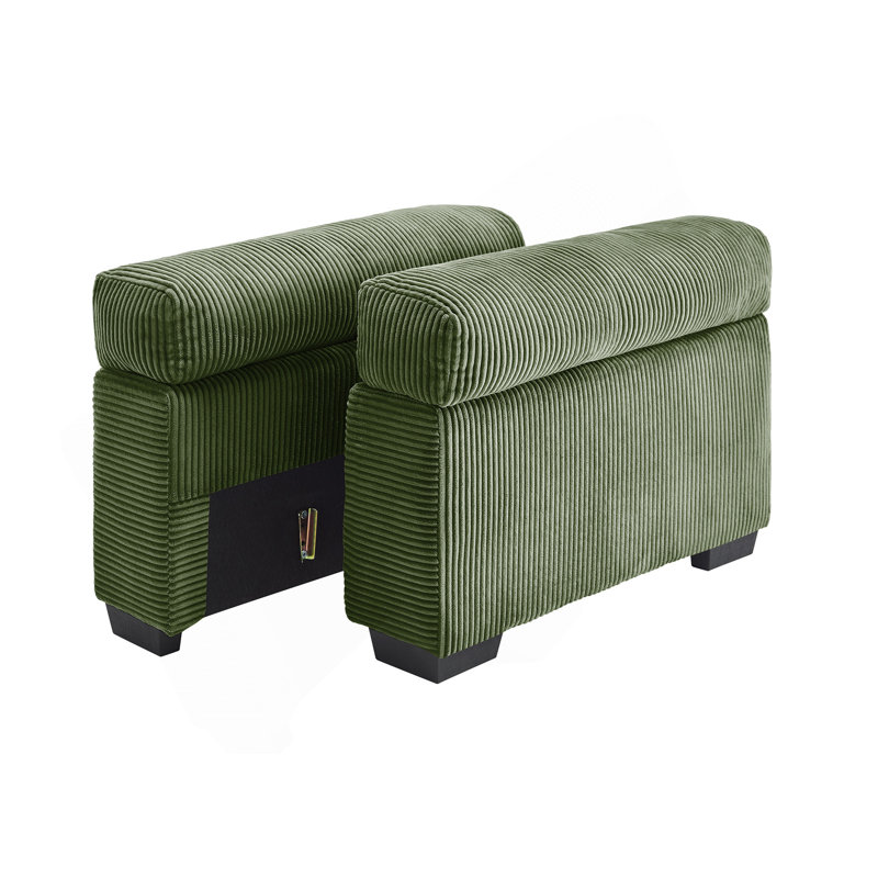 28 Sofa Armrests Corduroy-Green