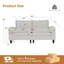 85” 2-Seater Living Room Corduroy Sofa-1108883473