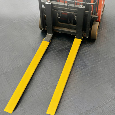 Pallet Fork Extensions, 96" Length 5.5" Width, Heavy Duty Carbon Steel for Forklifts,5000 Lbs Capacity,1 Pair, Industrial Attachments for Forklift Truck