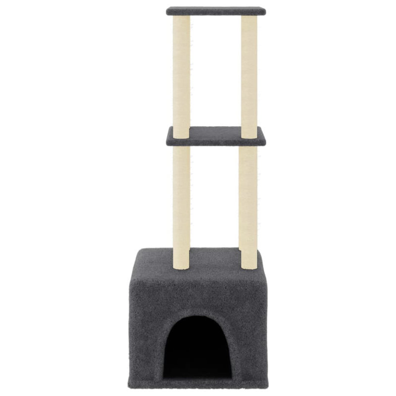 Stewartsville 133.5cm H Cat Tree, Dark Grey