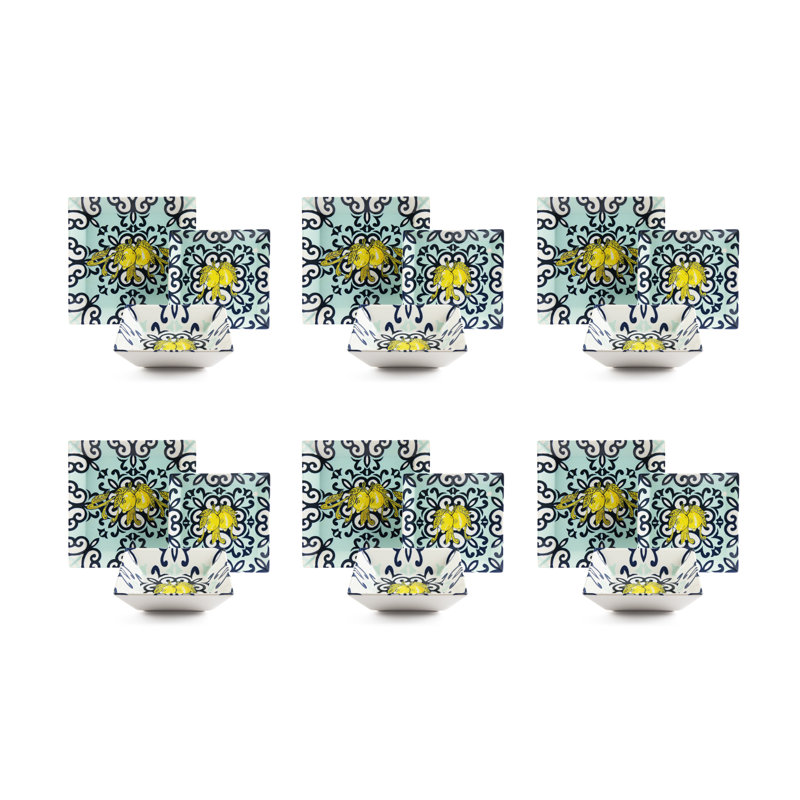 Piece Ceramic Dinnerware Set - Service for 6