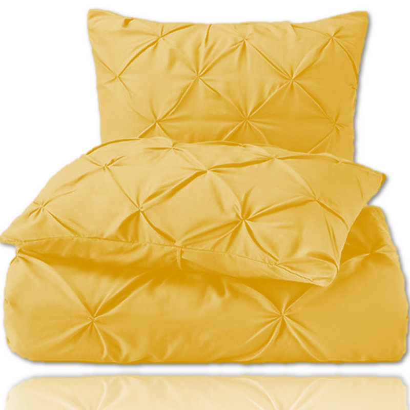 Cotton Blend Geometric Shapes Duvet Cover Set with Pillowcases Included, S.King Duvet Cover Set + 2 Standard Pillowcases
