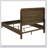 Verona Walnut Upholstered Queen Panel Bed