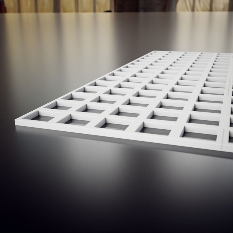 Panneaux muraux décoratifs en PVC Manchester, H 11,375 po x l 11,375 po x P 0,375 po