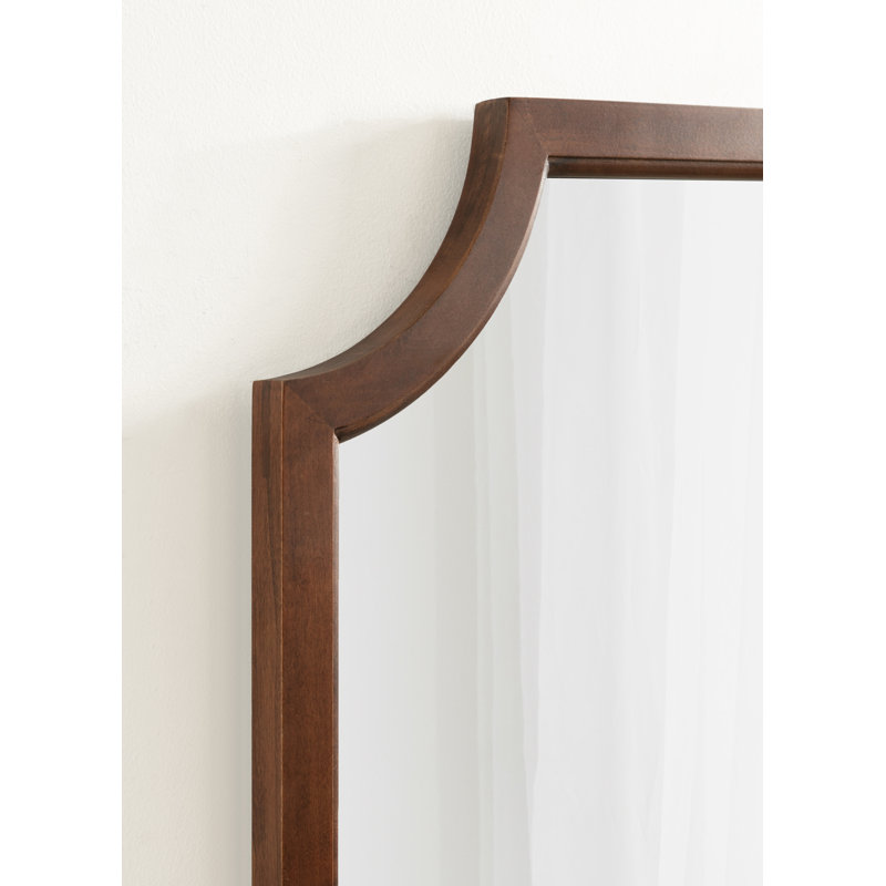 Miroir d'appoint Mertztown Glam, 36 po x 24 po, Brun