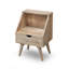 Rousseau 40cm W Solid Wood Bedside Table