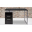 Desk with Two Drawers and Metal Frame-1255066938