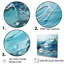 «Blue and White Glacier Charm I», reproduction sur toile-385704772-385704782