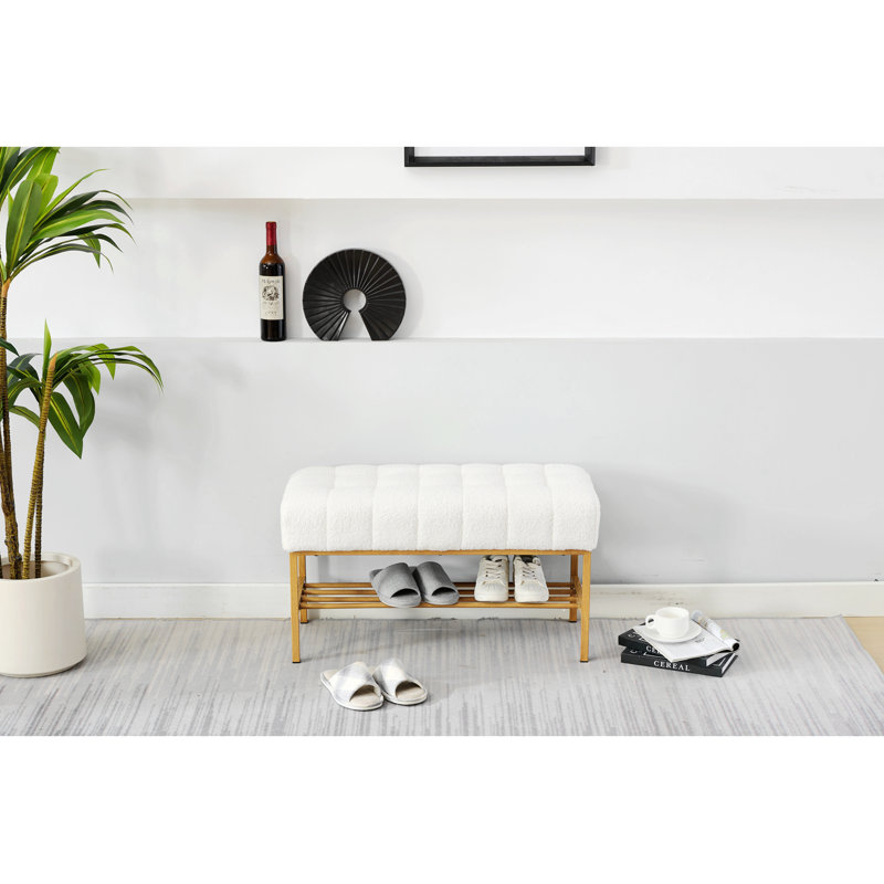 Avera Storage Bench, White
