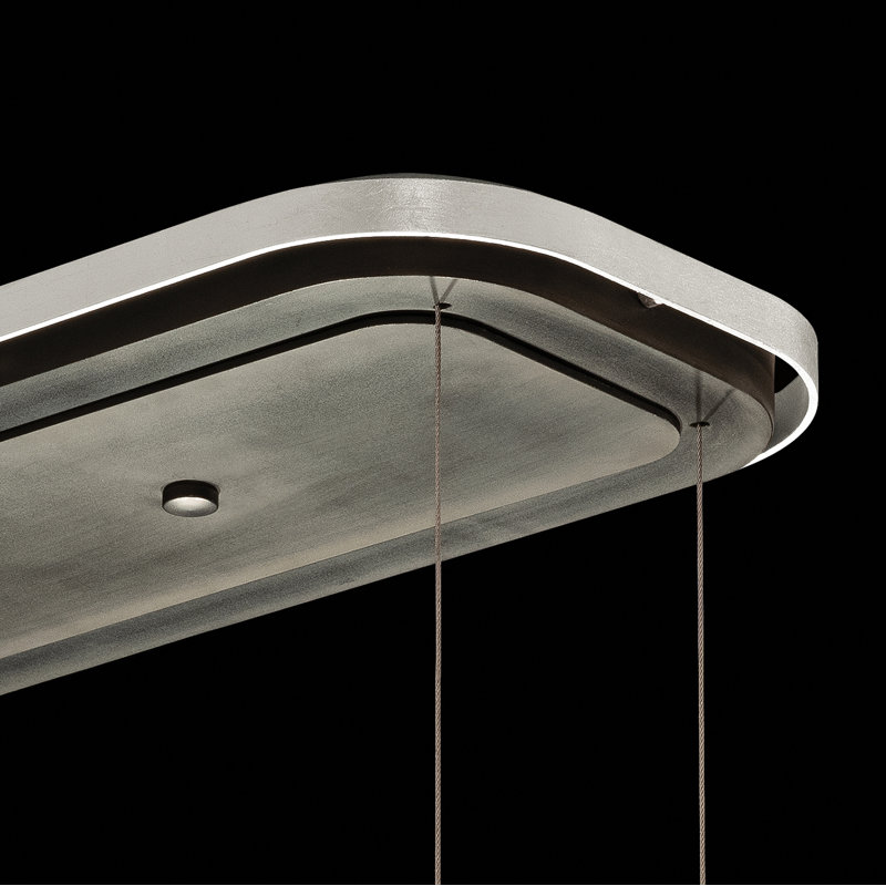 Bond 8 - Light LED Pendant, Black/Silver, White