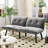 Grey Convertible Folding Modern Sofa Bed-2135646830