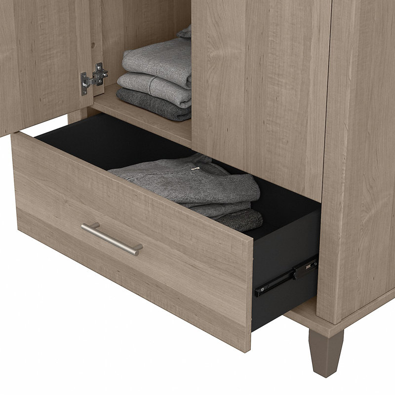 Grande armoire Katia Run® Somerset, Gris cendre