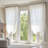 Linen Blend Extra Wide Curtain for Living Room, Rustic Farmhouse Light Filtering Room Divider, Single Panel for Bedroom Windows-475310427-475310421