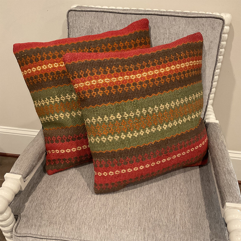 Flat Weave Throw Pillow