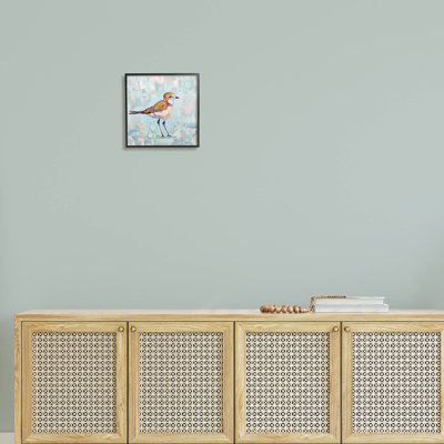 Pluvier côtier, oiseau nautique par Jeanette Vertentes - Peinture sur bois