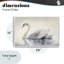 Giclée encadrée de cygne flottant élégant, design par Sasha-1706590740-1706590744