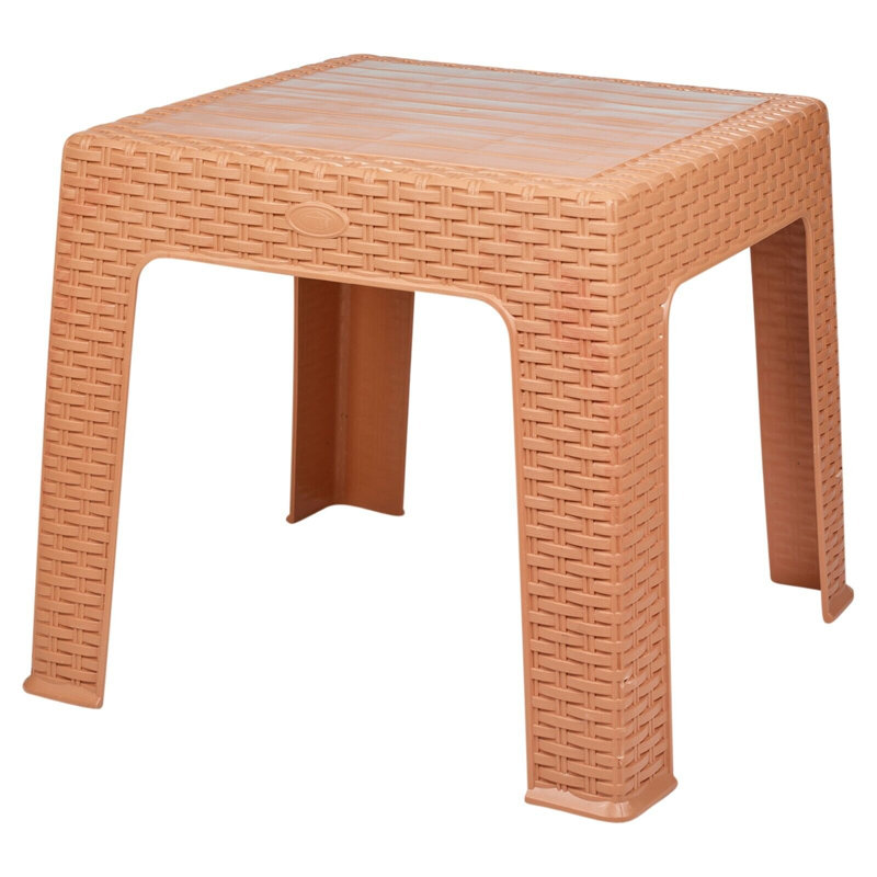 Addlyn Square Outdoor Coffee Table - 43 cm W 43 cm D, Cappuccino